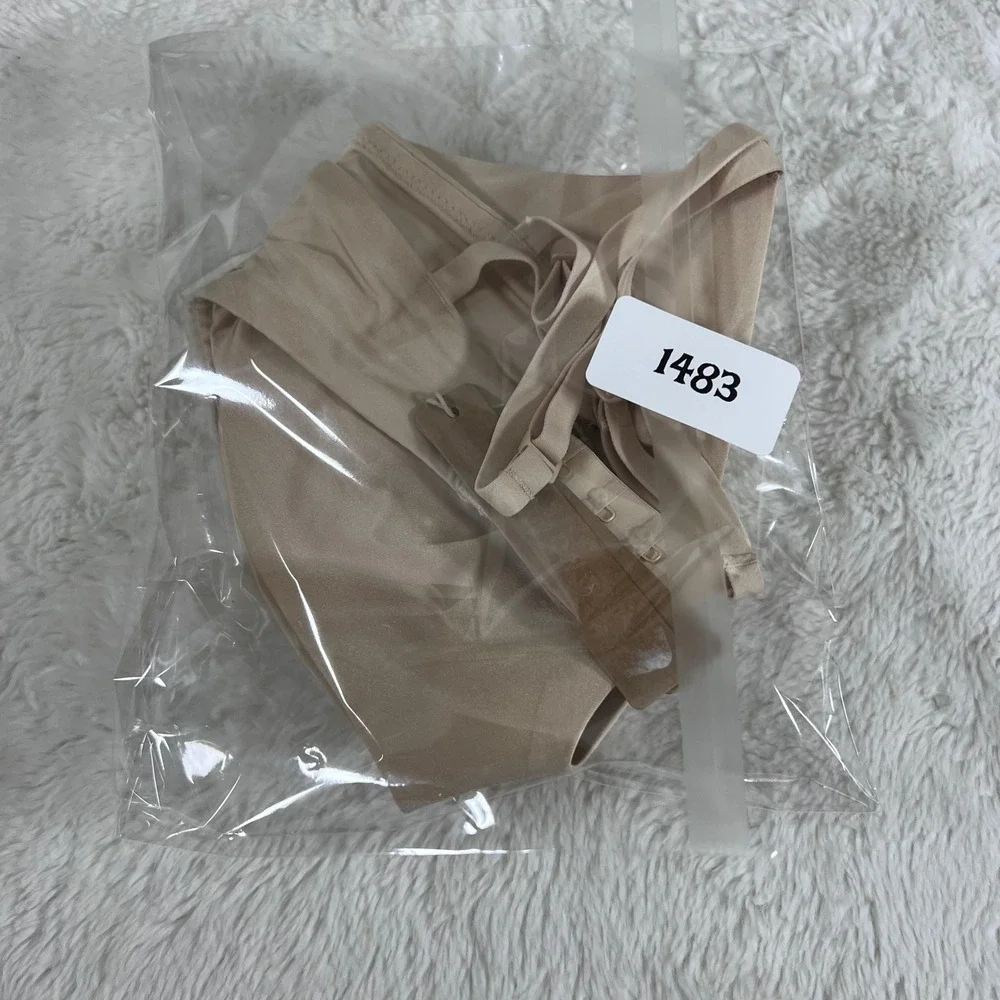 SKIMS Wireless Form Push‎ Up Plunge Bra Sand 32D BR-WRL-1891 NEW - Picture 13 of 14